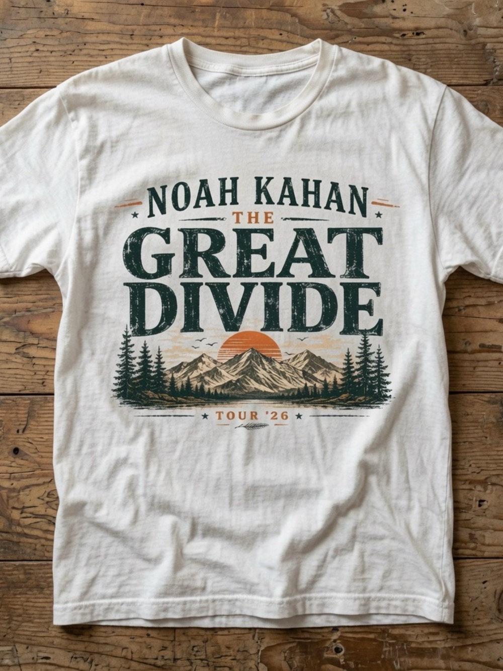 Noah Kahan The Divide Tour Graphic Tee | Vintage Outdoor Shirt
